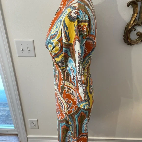 J. McLaughlin Patterned Retro Style Dress - Picture 8 of 12